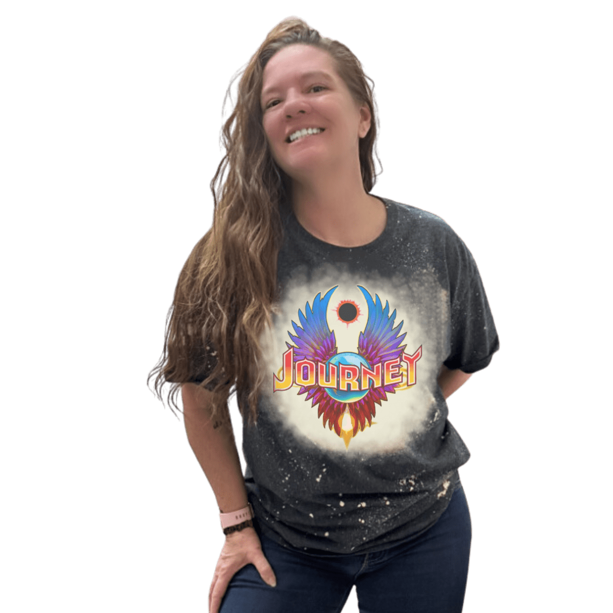 Journey Band Retro Vintage Bleached T Shirt Rkcountry Boutique