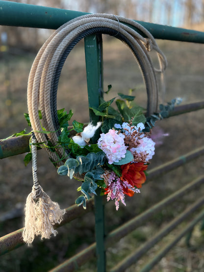Country Home Decor Lasso Wreath