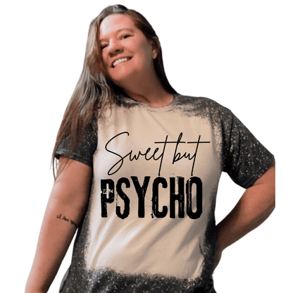 Sweet but Sarcastic Bleached T-Shirt