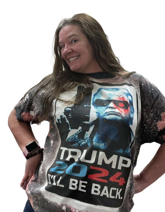 Trump 2024 I'll Be Back Terminator T-Shirt - Rkcountry Boutique